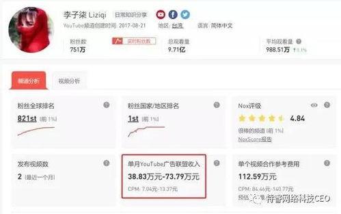 网红赚几个亿吗